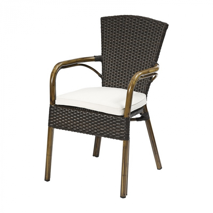 Scaune terasa /outdoor cadru aluminiu si tehno-ratan SPRING DELUXE MOCHA [4]