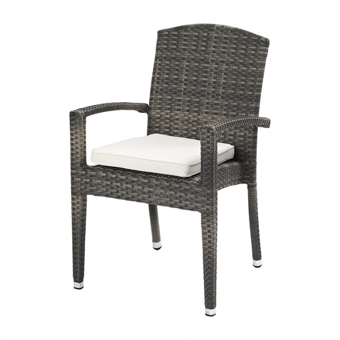 Scaune terasa / outdoor cu brate cadru impletit tehno-rattan TITAN ROCA [4]