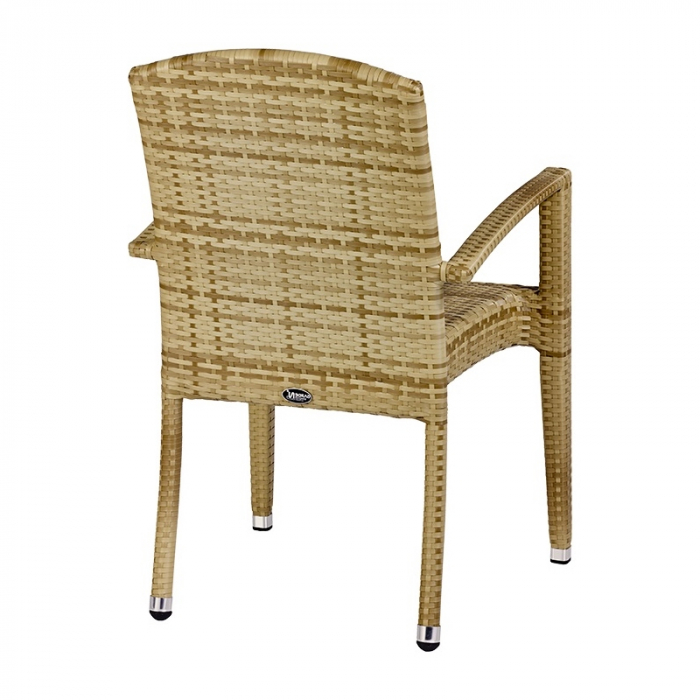 Scaune terasa / outdoor cu brate cadru impletit tehno-rattan TITAN SERENO [2]