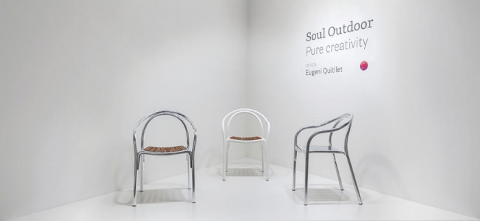Scaune terasa cadru din aluminiu sezut din lemn outdoor SOUL 3746 [9]