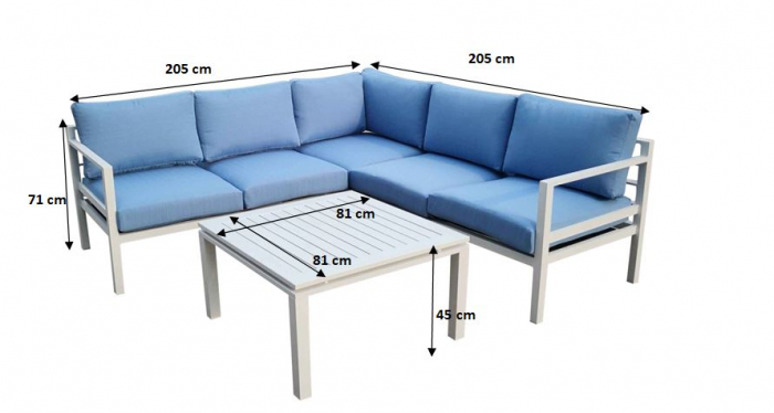 Set terasa/outdoor din aluminiu ALLUMINIO [8]