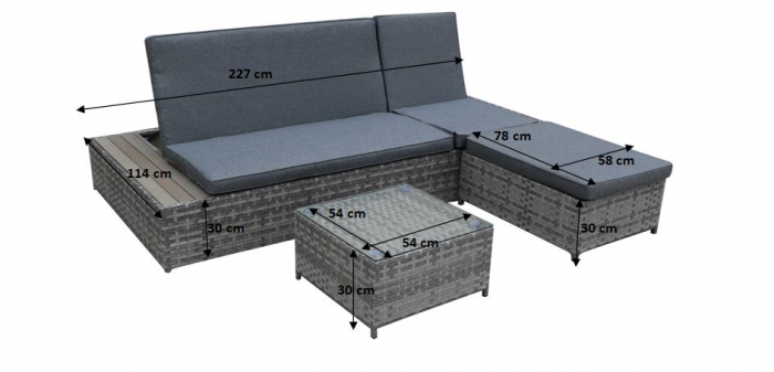 Set terasa/outdoor tehno-rattan DIABOLICO [4]