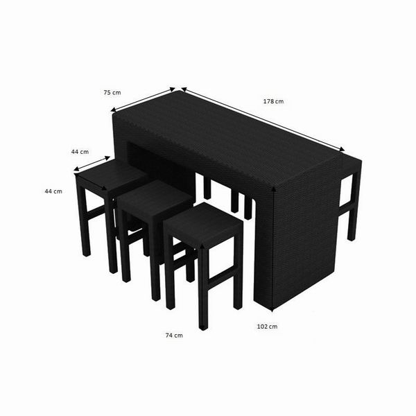 Set terasa/outdoor tehno-rattan GENIALE [6]