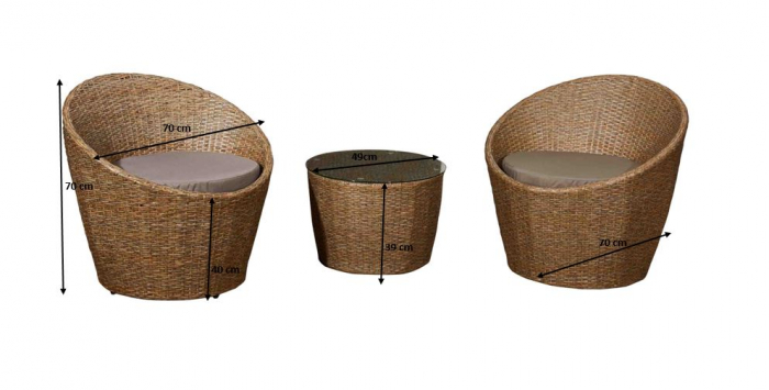Set terasa/outdoor tehno-rattan MODICO [2]