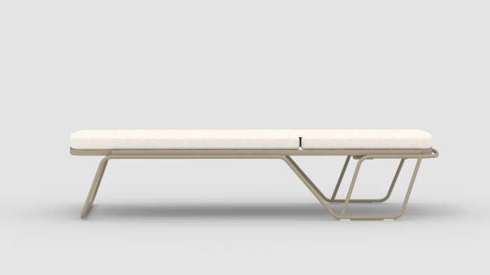 Sezlong modern cu perna pentru plaja si spa - AURA [3]