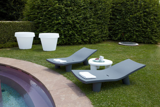Sezlong pentru plaja sau piscina din plastic - LOW LITA LOUNGE [2]