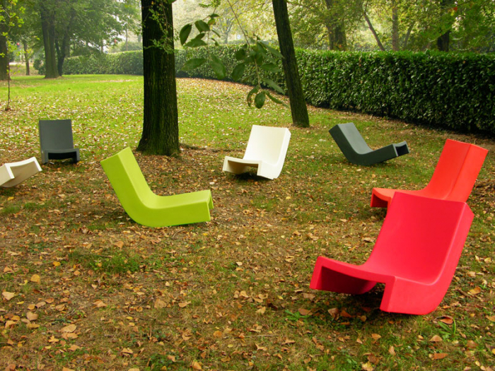 Sezlong plaja din plastic in stil modern - TWIST [6]