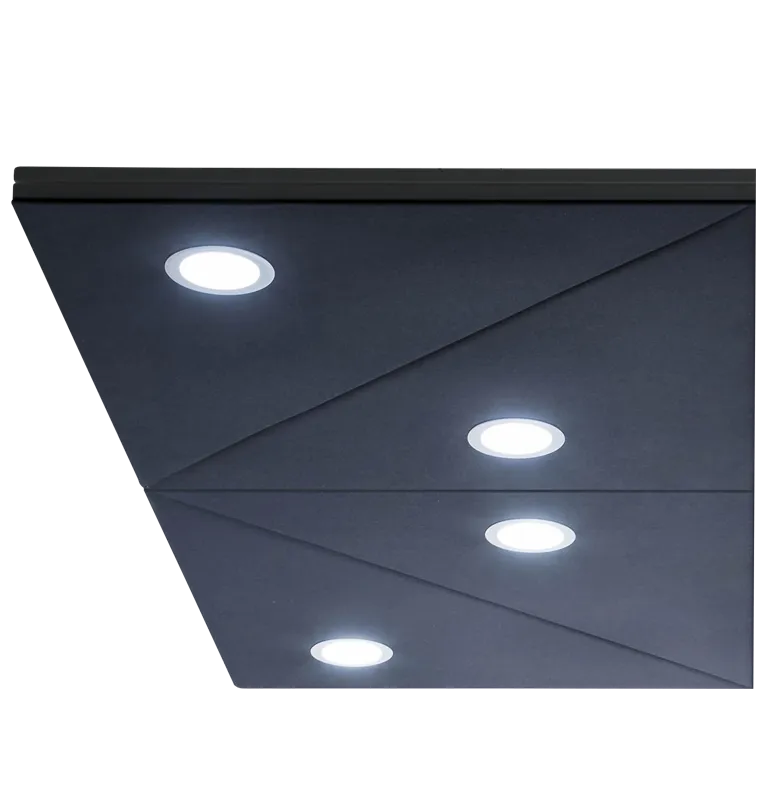 Panou fonoabsorbant suspendabil cu lumini incluse - DIAMANTE [2]