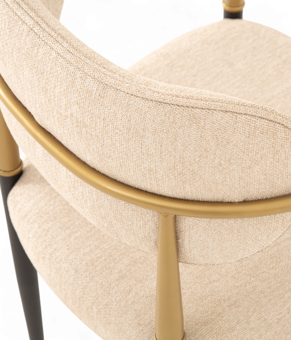 Scaun elegant cu brate metalice si cadru din lemn - SKY [5]