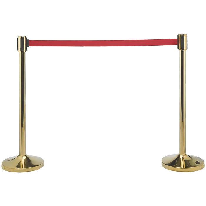 Stalp de delimitare auriu cu cordon inclus - BARRIER 6 [2]