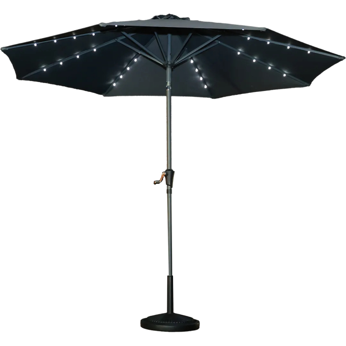 Umbrela de plaja sau terasa manuala Ø300 cm PARASOL CANNES ANTRACIT [1]