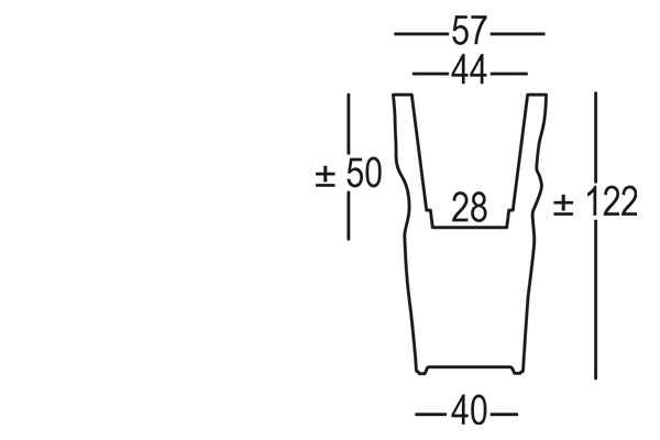 Vas decorativ din polietilena pentru exterior - SAVING SPACE [8]
