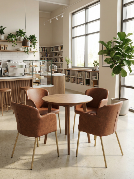 Demifotoliu elegant cu cadru metalic pentru HoReCa - VELA [4]