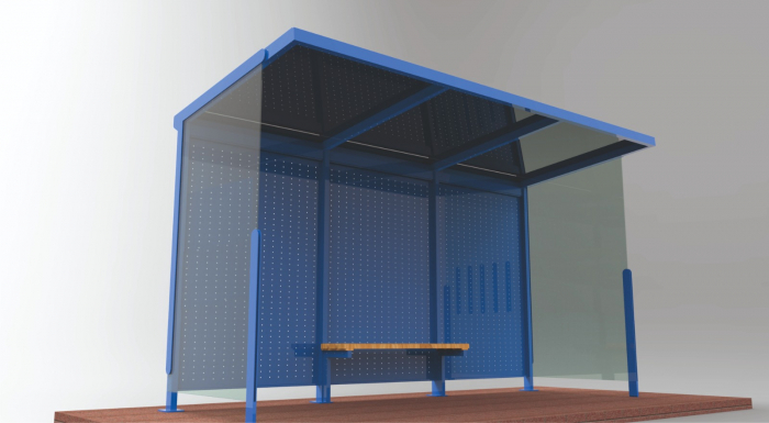 YAPRAK Mobilier urban stradal Statii de autobuz din metal vopsit [2]