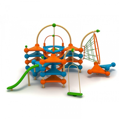 Echipamente joacă METAL - 04PH Seria Foton Echipament loc de joaca cu Cataratoare si Activități complexe