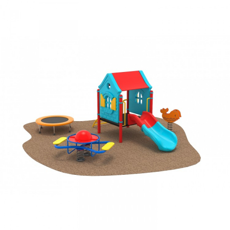 08 Oferta speciala Echipamente loc de joaca Tobogan Cataratoare Figurina arc Balansoar arc si Tranbulina [1]
