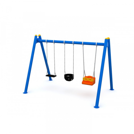 ELEMENTE & FIGURINE locuri joacă - 126OE Leagăn Element loc de joaca cu 3 locuri