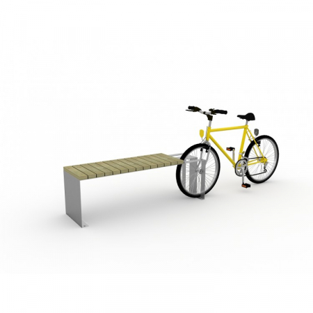 MOBILIER URBAN & LOCURI DE JOACA - 12BP Mobilier urban stradal Banca cu Parcare bicicleta cu 1 loc