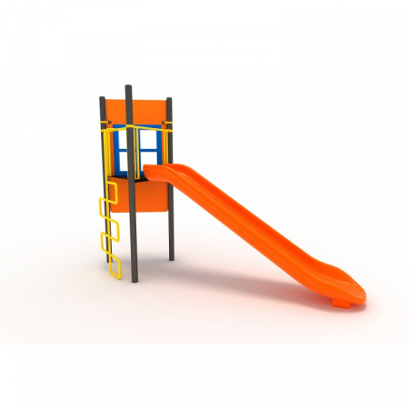 Echipamente joacă METAL - 150M Clasic Echipament loc de joaca exterior parc din metal cu Cataratoare si Tobogan