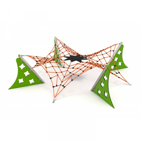 Echipamente joacă METAL - 34IP Seria Franghie Echipament loc de joaca cu Cățărătoare Spider