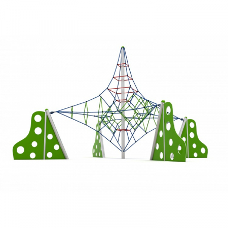 Echipamente joacă METAL - 35IP Seria Franghie Echipament loc de joaca cu Cățărătoare Spider