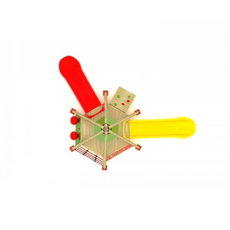 37A India Echipament loc de joaca exterior parc din lemn cu 2 Tobogane Activitati si 2 Cataratoare [2]