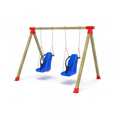 Echipamente joacă DIZABILITĂȚI - 38EG Element loc de joacă dizabilitati exterior din lemn Leagan
