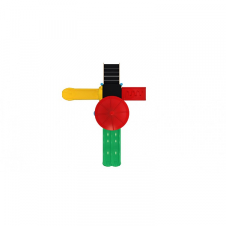 43M Clasic Echipament loc de joaca exterior parc din metal cu Scara 2 Tobogane Activitati si 2 Cataratoare [2]