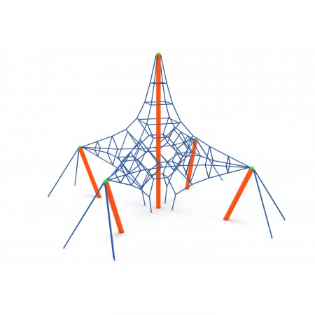 Echipamente joacă METAL - 44IP Seria Franghie Echipament loc de joaca cu Cățărătoare Spider