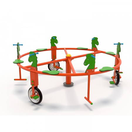 50OE Carusel rotativ Element loc de joaca Biciclete cu 6 locuri [2]
