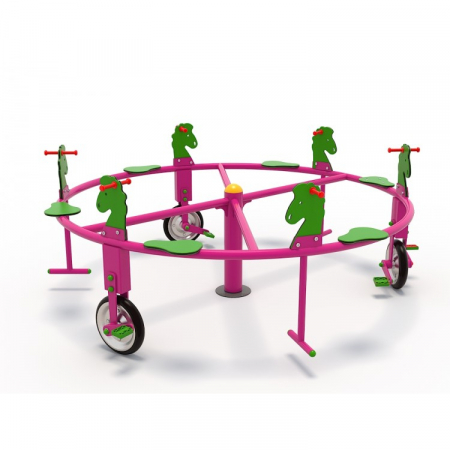 50OE Carusel rotativ Element loc de joaca Biciclete cu 6 locuri [1]