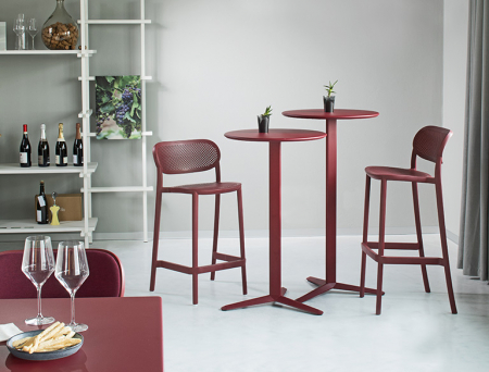 Scaun de bar din plastic si stivuibil pentru HoReCa - NUTA STOOL 78 [2]