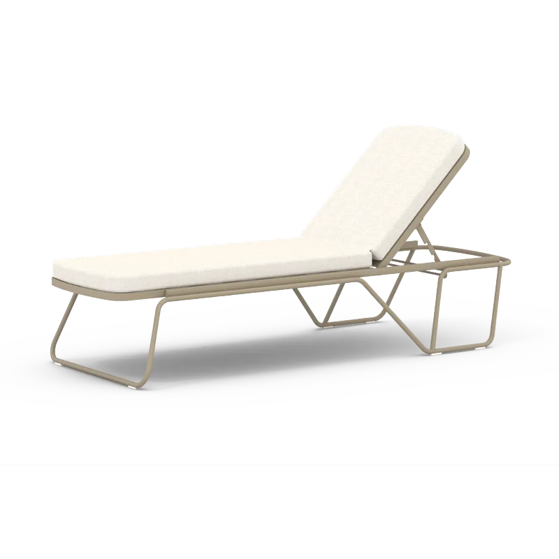 MOBILIER DE TERASA / EXTERIOR - Sezlong modern cu perna pentru plaja si spa - AURA