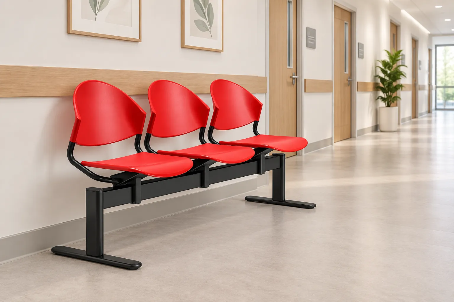 Banca sala asteptare cu scaune pliabile pentru clinici medicale - DELFI [1]