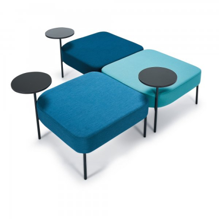 Bancheta modulara fara spatar cu masuta pentru breakout area - COOKIE [2]