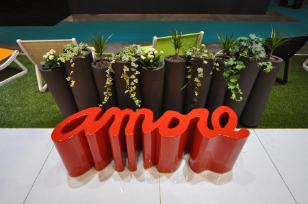 Bancheta din plastic pentru exterior - AMORE [12]