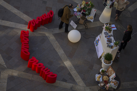 Bancheta din plastic pentru exterior - AMORE [4]
