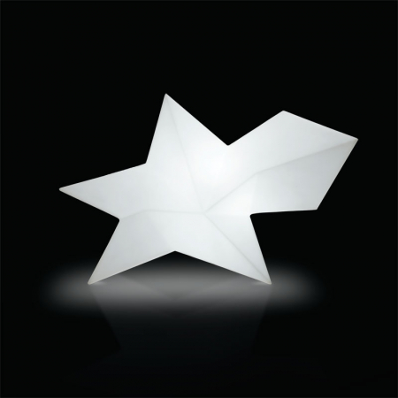 Bancheta din plastic, luminoasa in stil modern geometric - GLACE [1]