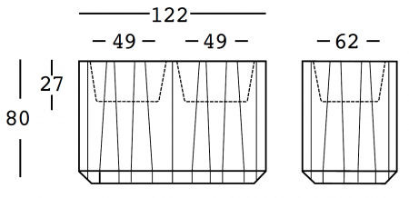 Consola modulara luminoasa cu doua frapiere pentru interior / exterior din polipropilena FROZEN CATERING COUNTER [2]