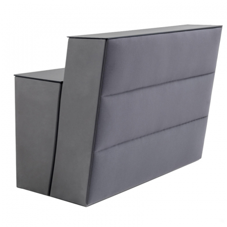 Masa receptie - Birou pentru receptie, modular si tapitat OBLIQUE SOFT
