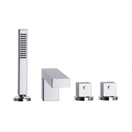 Obiecte sanitare - Baterie cada cu kit dus montaj blat KUATRO 4733TMK