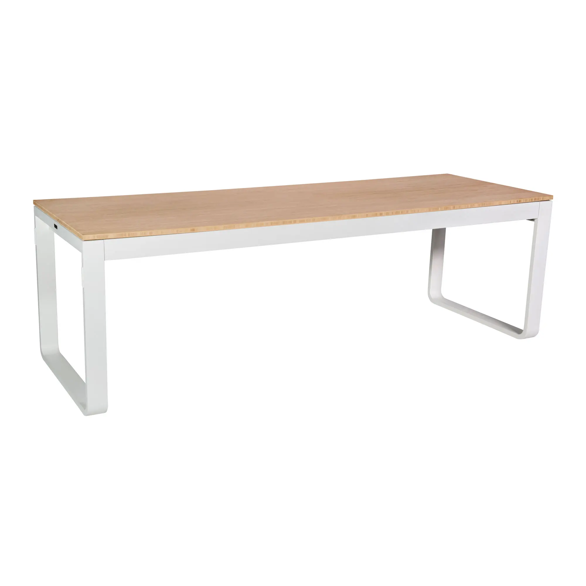 Birou office - Birou pentru 3 / 6 persoane cu cadrul metalic si blat din lemn - FLOW