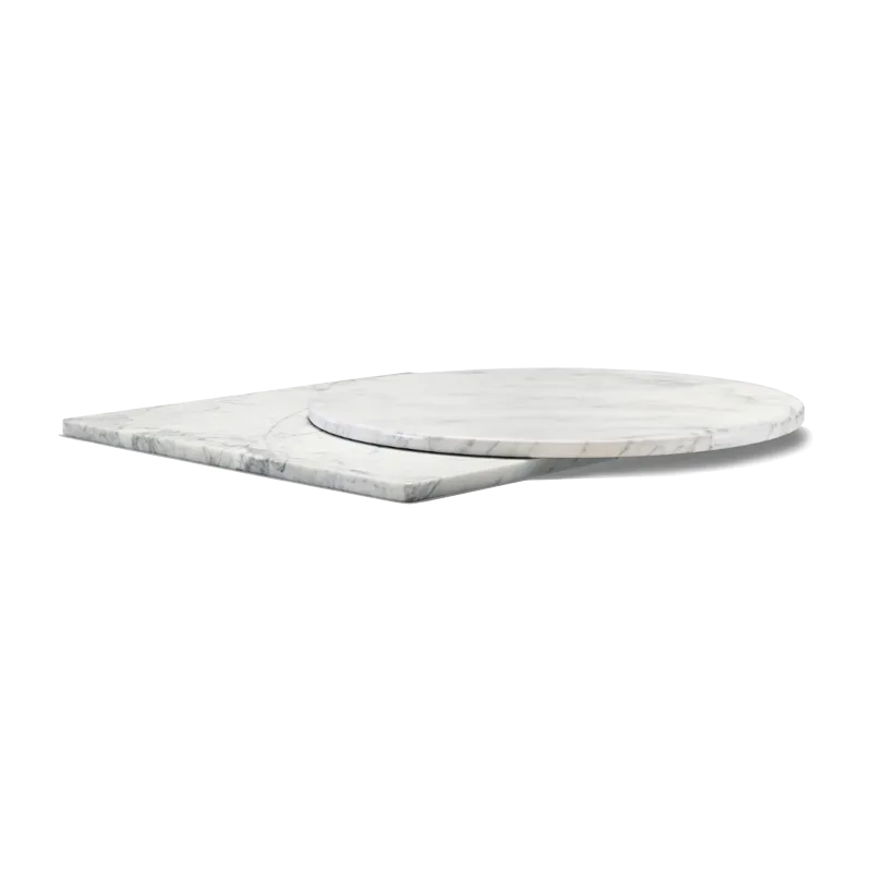 Blaturi din piatra naturala si compozit - Blat din MARMURA alba de interior / exterior pentru HoReCA