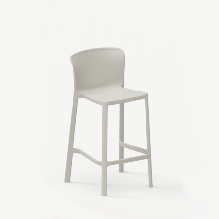 MOBILIER HORECA - Scaun de bar din tehnopolimer cu sezut la 65 cm pentru food court - BROOKLYN H65