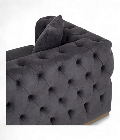 Canapea chesterfield luxury cu picioare metalice - CLASY [3]
