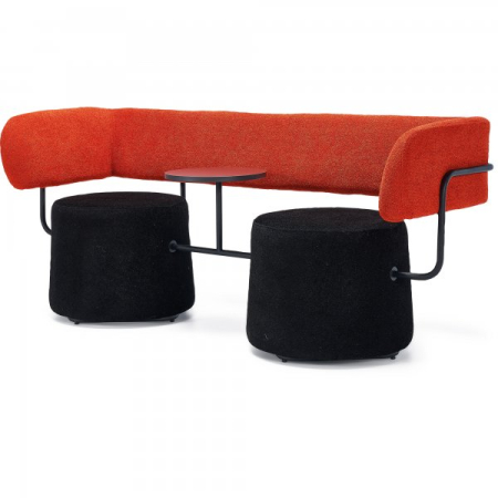 MOBILIER HORECA - Canapea cu 2 locuri si masa incorporata pentru HoReCa - COUPLE