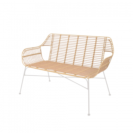 Canapea din metal - Canapea de 2 persoane de terasa in stil mediteranean - PALM SOFA
