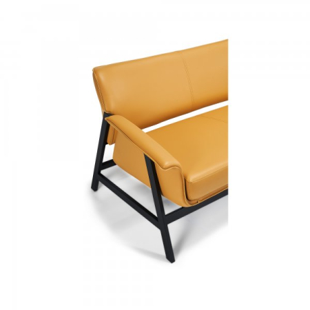 Canapea de birou sculturala cu cadru din metal - SPACE [2]