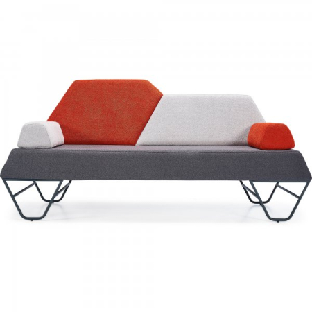 Canapea HoReCa cu 3 locuri si design geometric - OLIMPOS [3]