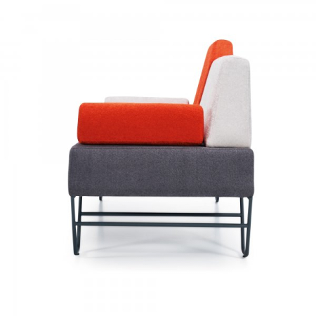 Canapea HoReCa cu 3 locuri si design geometric - OLIMPOS [4]